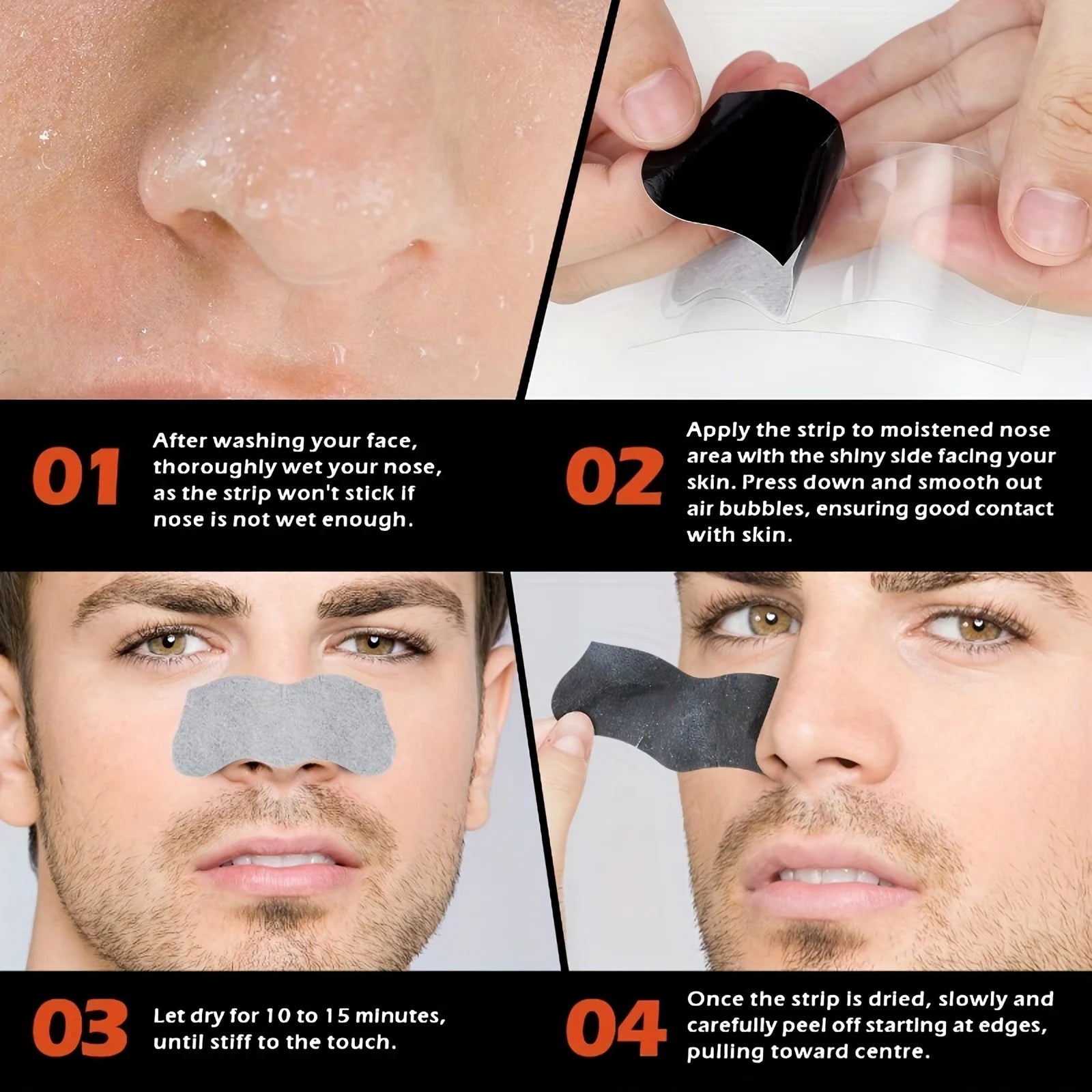 10pcs Deep Cleansing Nose Strips - Hypoallergenic, Rosemary Scented, for All Light Beige Types, Unisex Adult Facial Pore Cleansi Oasis Select