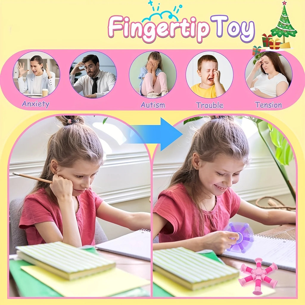 1pc Fidget Spinner Toy - Sensory Relax for Youngsters & Adults, Rotating stress relieving toy, Perfect for Easter Baskets Oasis Select
