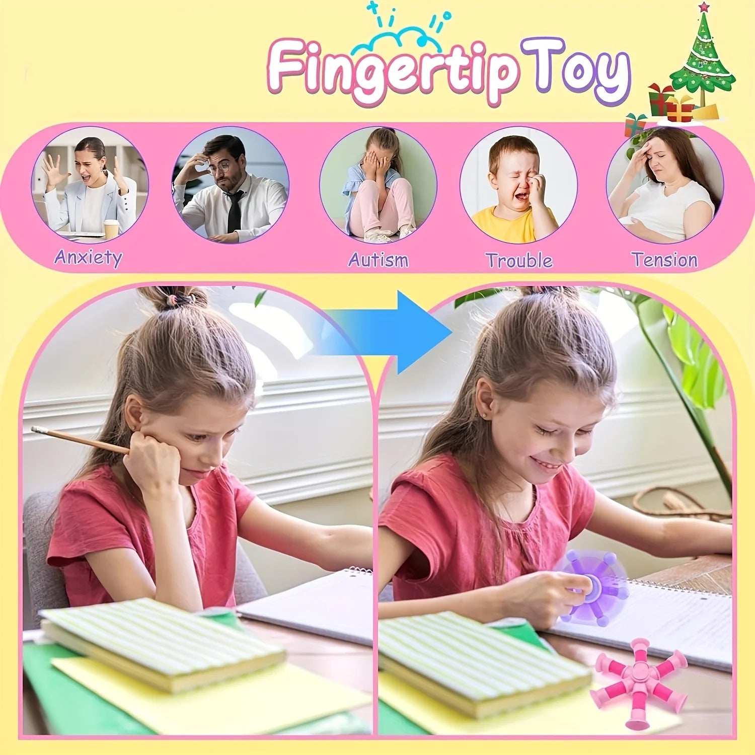1pc Fidget Spinner Toy - Sensory Relax for Youngsters & Adults, Rotating stress relieving toy, Perfect for Easter Baskets Oasis Select