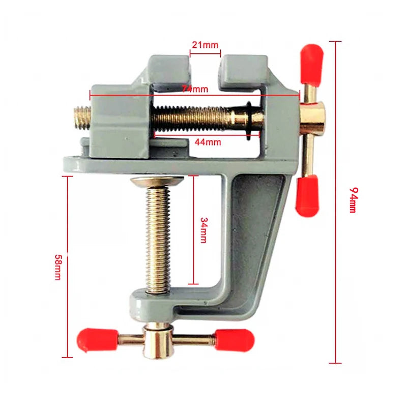 3.5" Aluminum Mini Bench Vise – Jewelers Hobby Clamp Tool