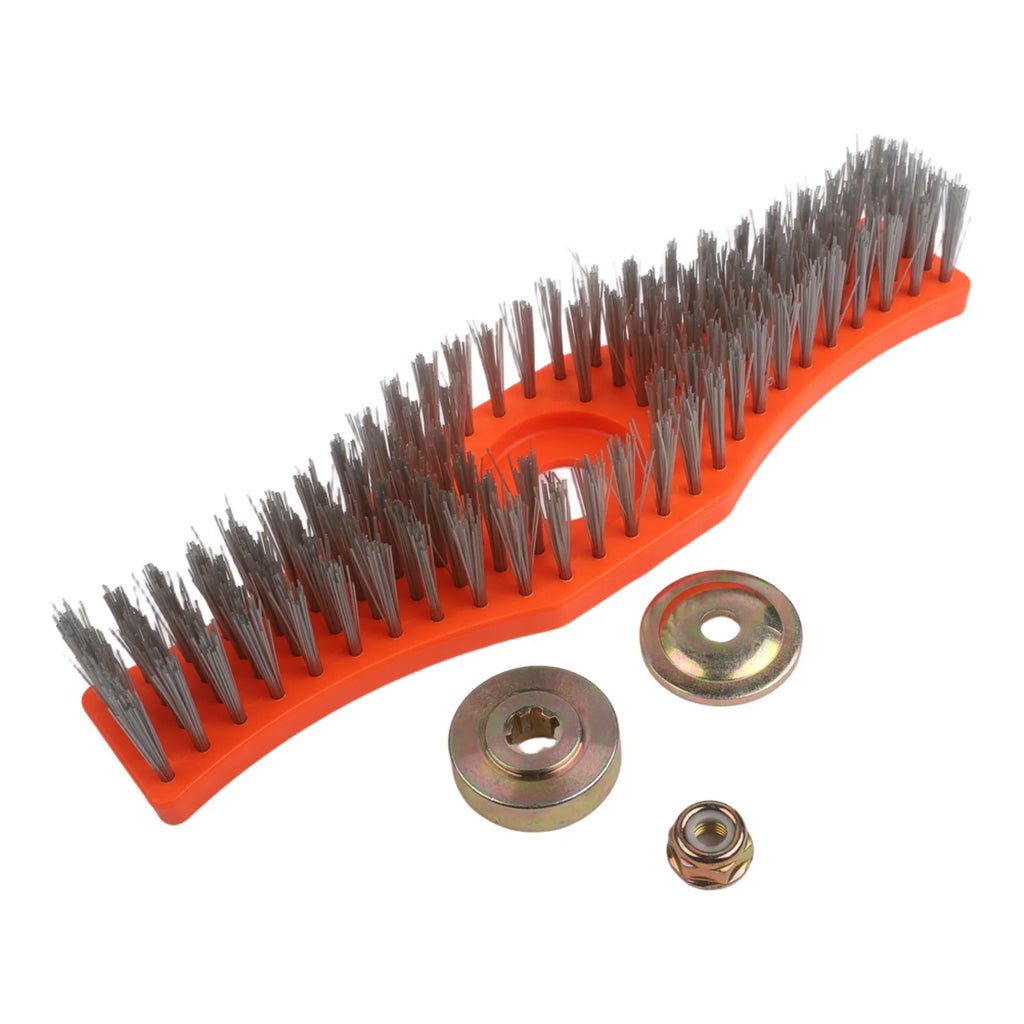 Lawn Mower Deck Cleaning Brush | Nylon Bristles & Fixing Kit Lawn Mower Brush Oasis Select