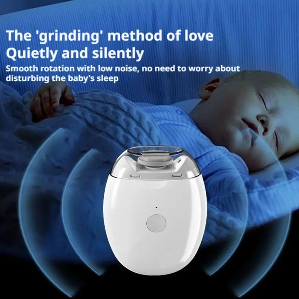 2 IN 1 Rechargeable Electric Nail Clipper With LED Light Low Noise Automatic Grinder Trimmer Pain-Free Manicure Tool For Baby Oasis Select