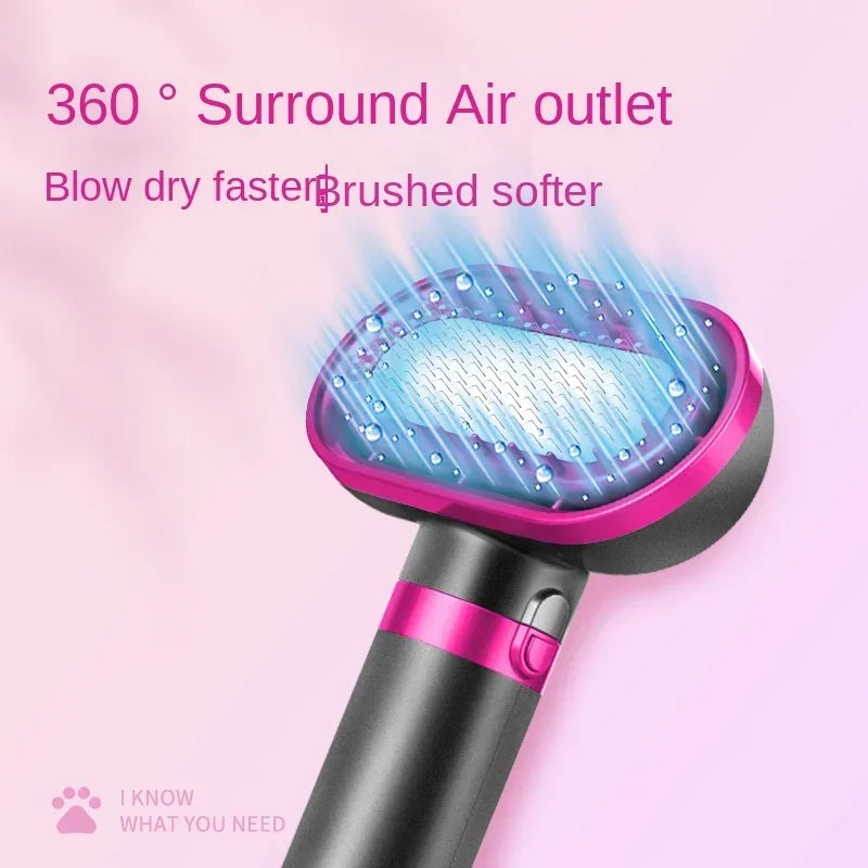 Pet Hair Dryer Dog Grooming Golden Retriever Hairdressing Dog Drying Brush Hair Comb Mute Not Hurt Hair Water Blower Oasis Select