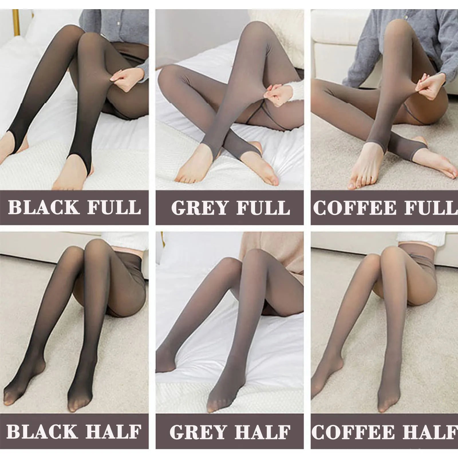 Winter Woman Pantyhose Translucent Wool Sock Pants Winter Stocking Fleece Lined Tights Thermal Pants Legging Fake Pantyhose 2022 Oasis Select