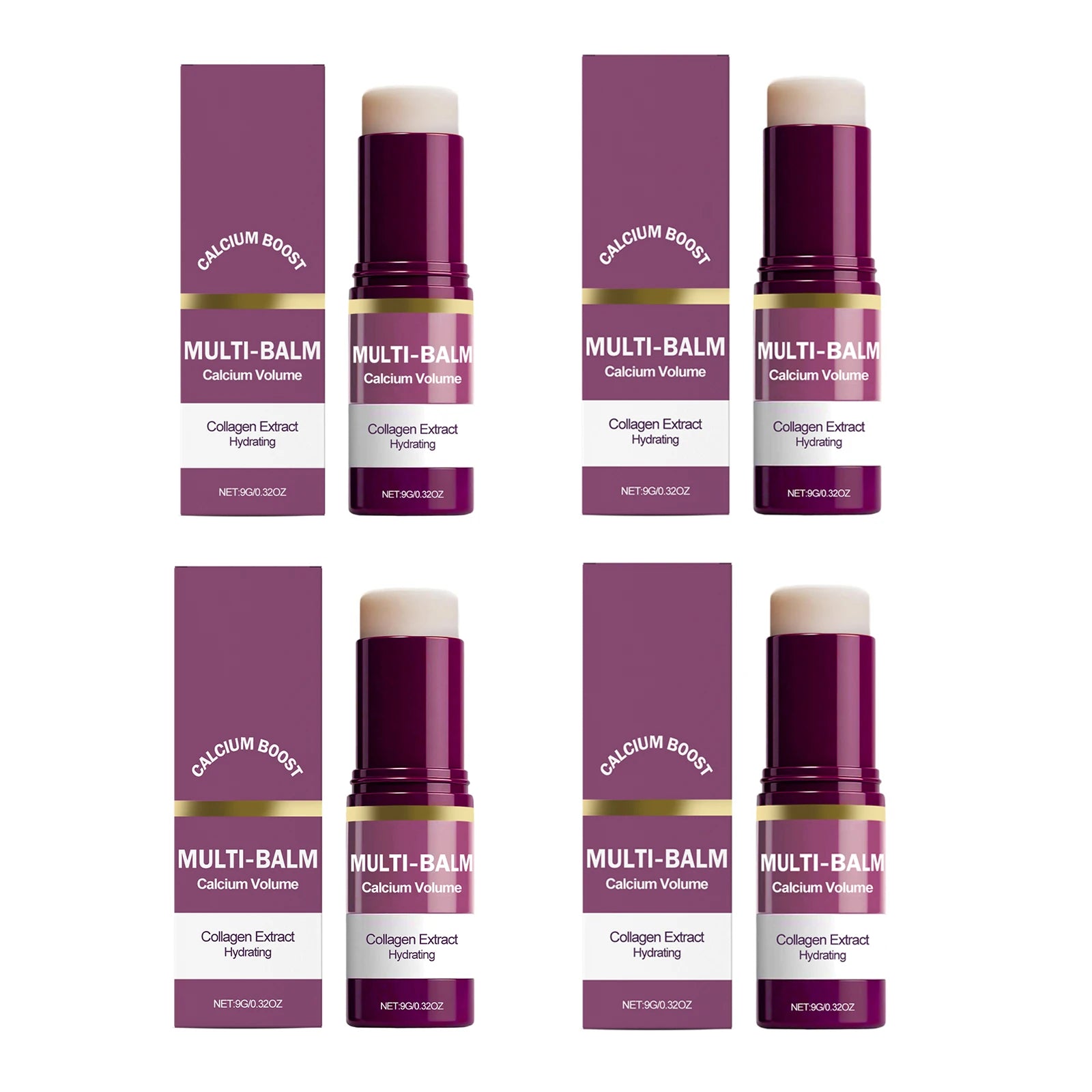Multi-balm Calcium Boost Facial Balm Long Lasting Hydration Barrier Repair Eye Lip Care Oil Control Shrink Pores Firming Skin 9g Oasis Select 4pcs X 9g