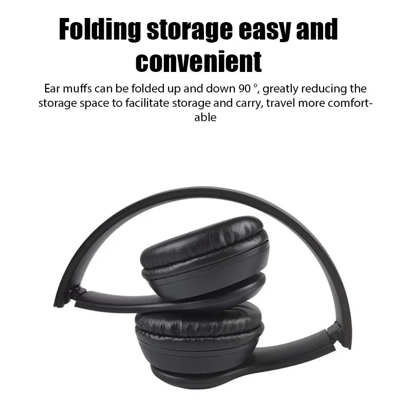 P47 Wireless bluetooth headphone With Mic Headsets Stereo Sound Earphones Sports Gaming Headphones Supports PC Smartphone Oasis Select