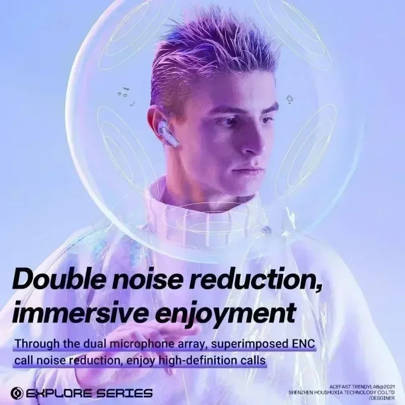 TWS wireless headset Bluetooth headset sports game headset noise reduction earplug bass touch phone for all smartphones Oasis Select
