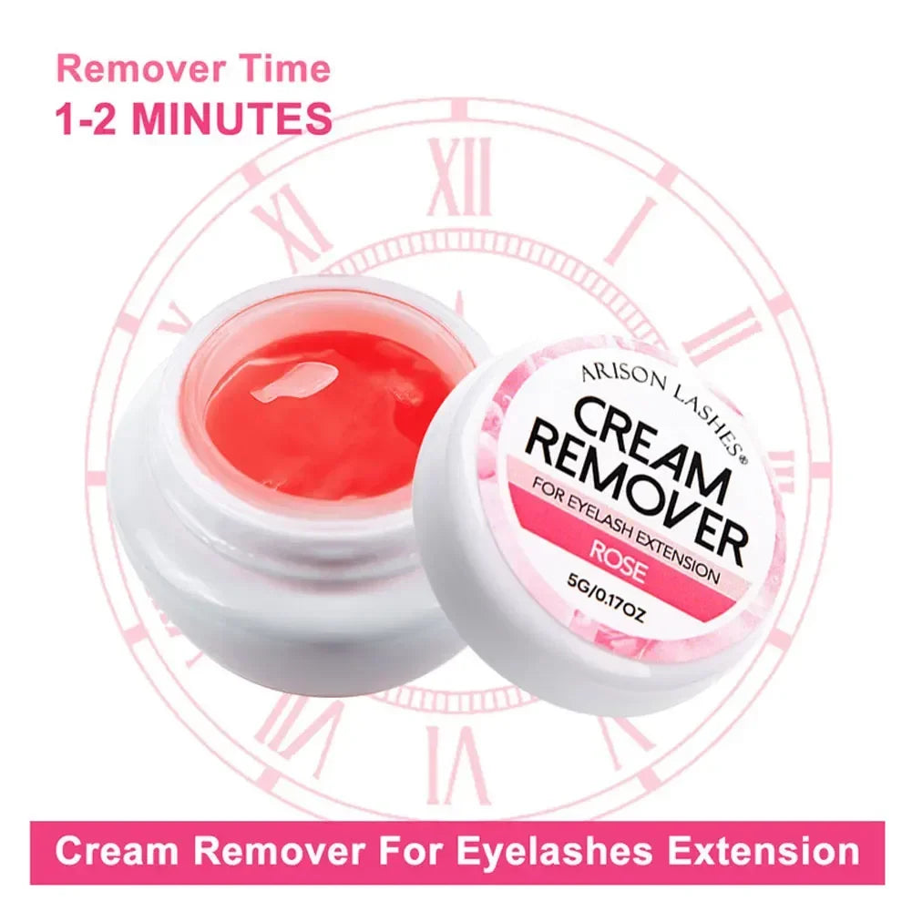 Fast Cleaning Lash Glue Cream Remover Non Irritating Grafting Eyelash Extension Adhesive Gel Remover for Makeup Tools Oasis Select
