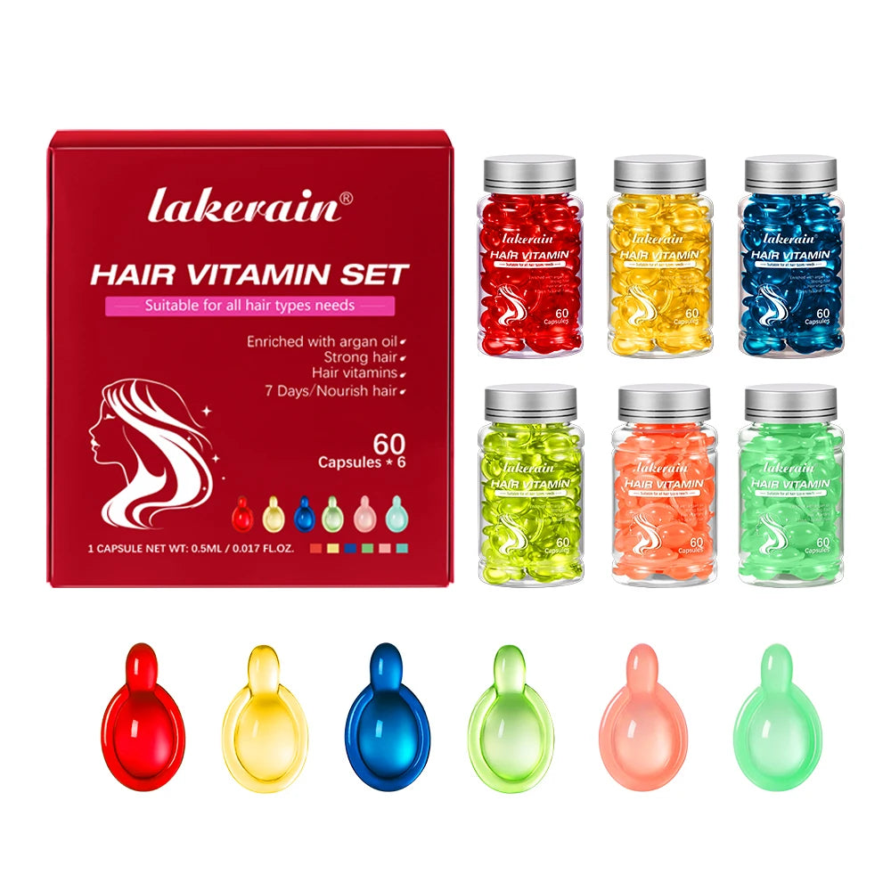 Argan Oil Hair Serum Capsules – Nourishing Keratin Treatment
