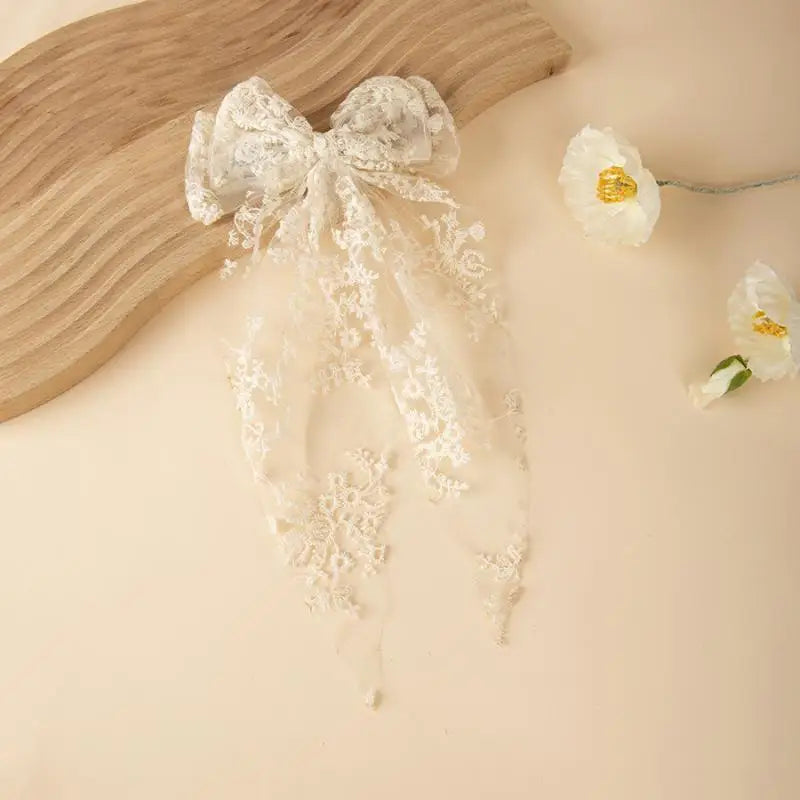 Girls Lace Swallowtail Bow Hair Clip – Princess Hairpin Gift Girls Hair Clip Oasis Select A4