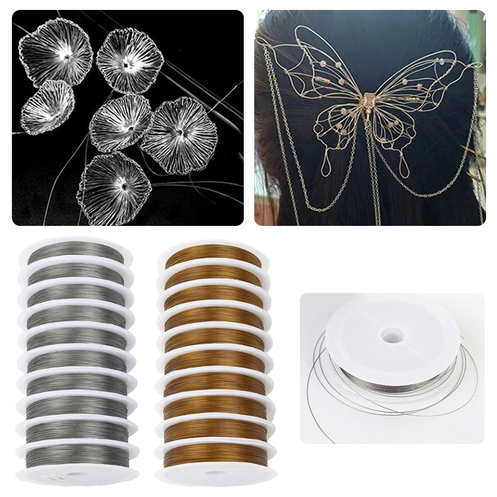Stainless Steel Beading Wire 10-Roll Pack | Jewelry Making