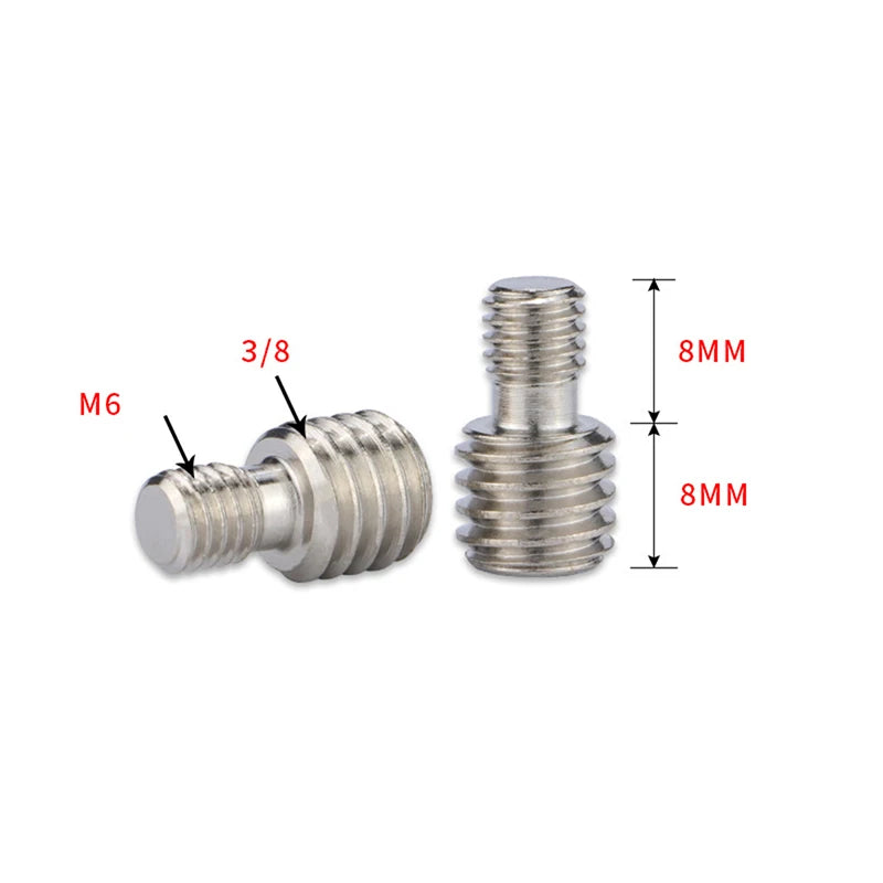 M6 1/4 Or 3/8 Male To Male Screw Mount Adapter For Camera Tripod Camera Photography Accessories Oasis Select A