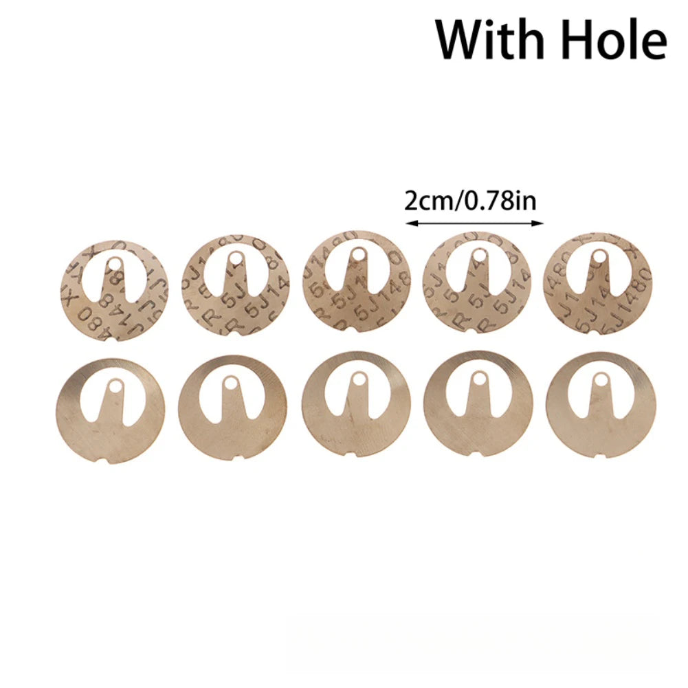  10pcs Electric Kettle Thermostat Switch Metal Sheet Temperature Control Plate For Electric Kettle Steam Switch Coupler Oasis Select With hole