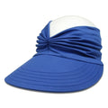 Empty Top Women Beach Sun Hat Wide Brim Double-Sided Sun-Protection Cap Flexible Anti-UV Outdoor Sports Hat Outdoor Sport Oasis Select Blue