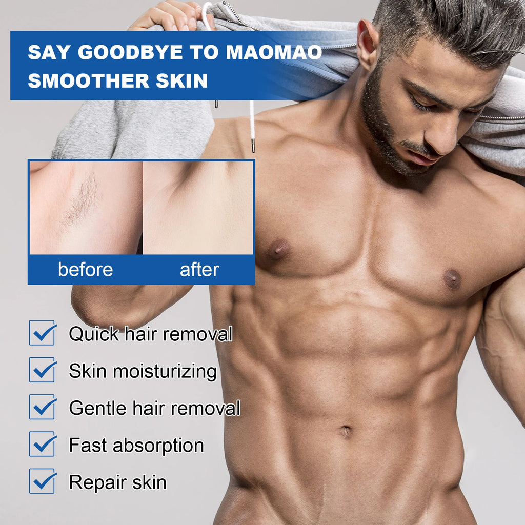 Body Hair Remover Cream Painless Epilation Growth Inhibitor Mild Fresh Beard Removal Agent Whole Body Permanent Depilatory Cream Oasis Select