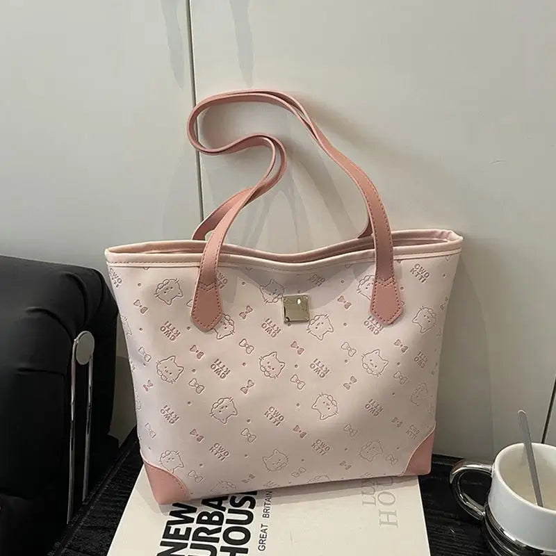 Women Luxury Leather Tote Elegant Crossbody Bag Stylish Wardrobe Oasis Select pink