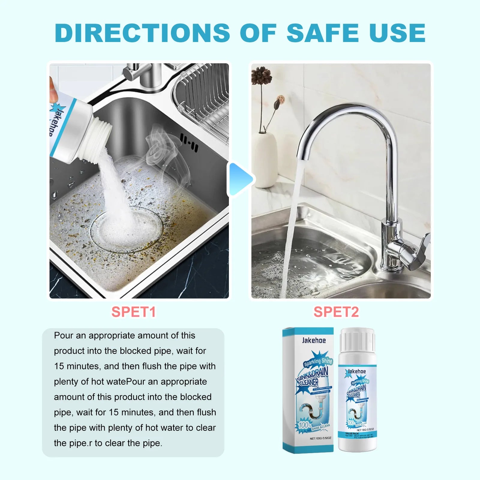 Pipe Dredging Agent Unclog Blocked Pipe Removing Dirt Odor Anti Corrosion Not Damage Pipe Restore Smooth Flow Dredging Agent Oasis Select