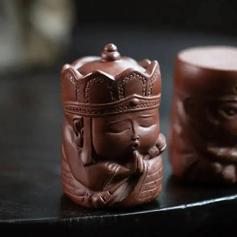 Tea Pet Monkey Figurine Tang Monk Pig Sculpture Teapot Lid Drag Raise Master Tea Play Чайные Украшения Oasis Select Tang Monk