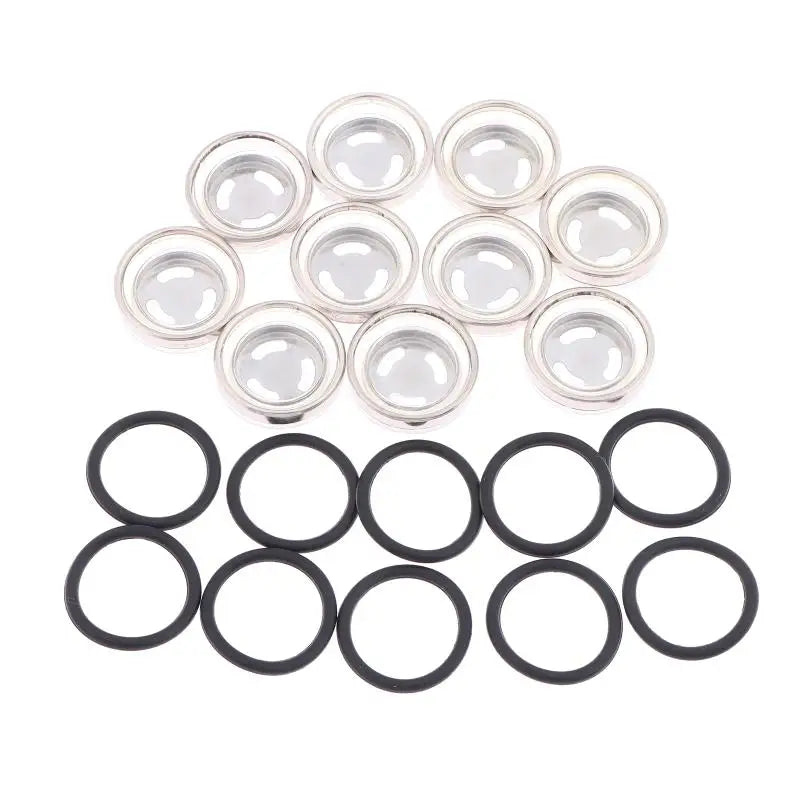 10Pcs Brake Master Cylinder Sight Glass With O Ring Motorcycle Brake Master Cylinder Window For Motorcycle ATV Oasis Select 18mm