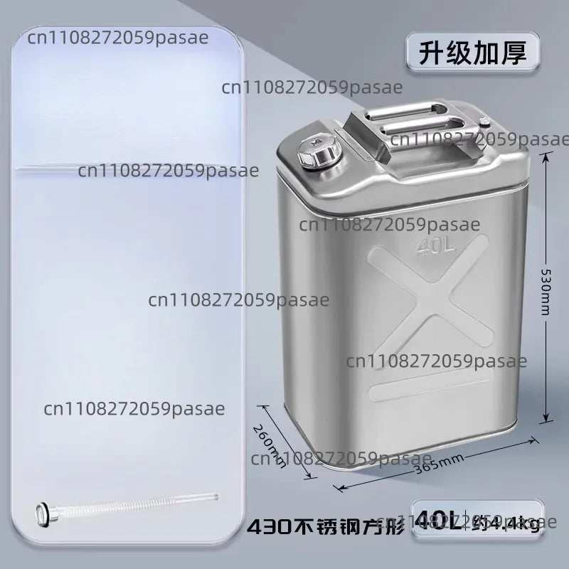 430 Stainless Steel Liquid Storage Tank 10L–40L | Portable Fuel
