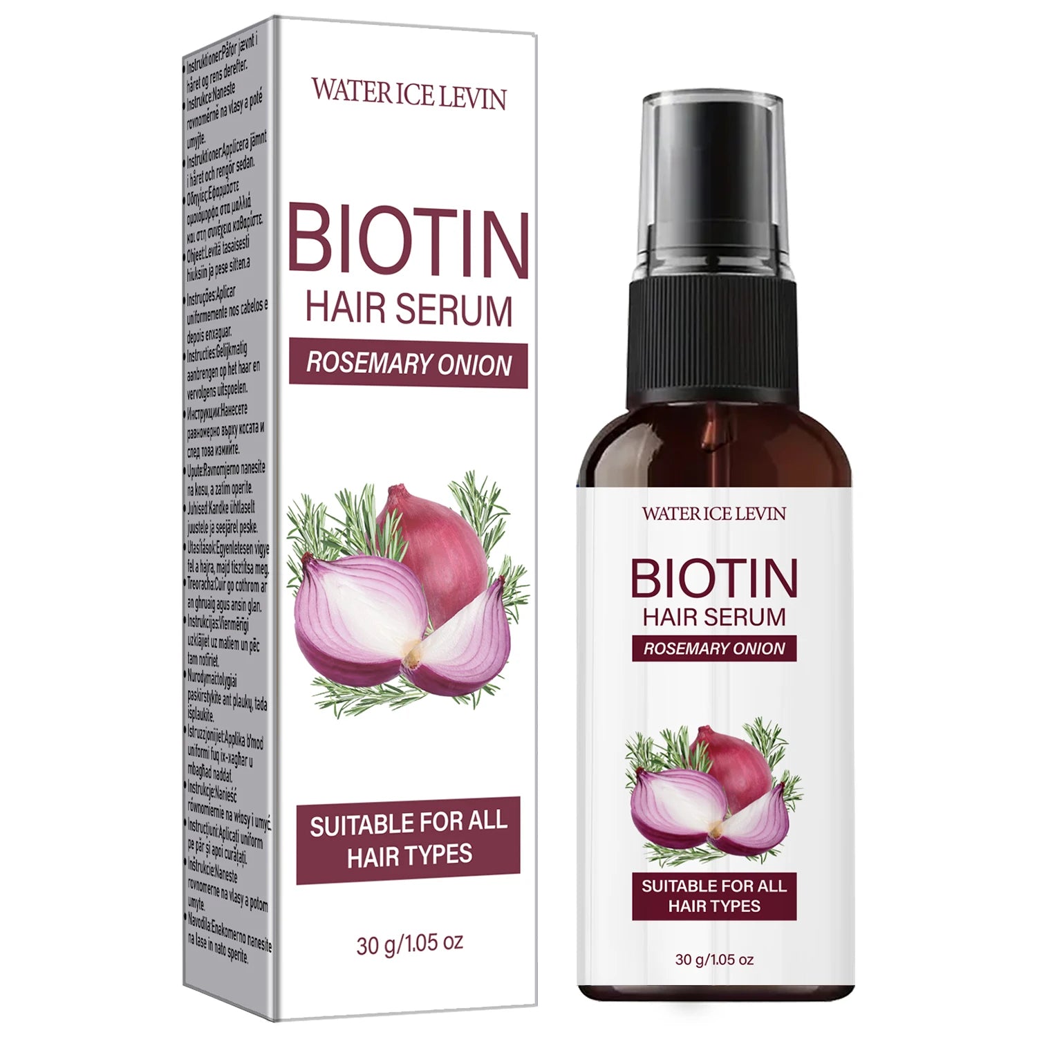 Biotin Rosemary Onion Hair Growth Serum – All Hair Types Hair Growth Serum Oasis Select Nourishing