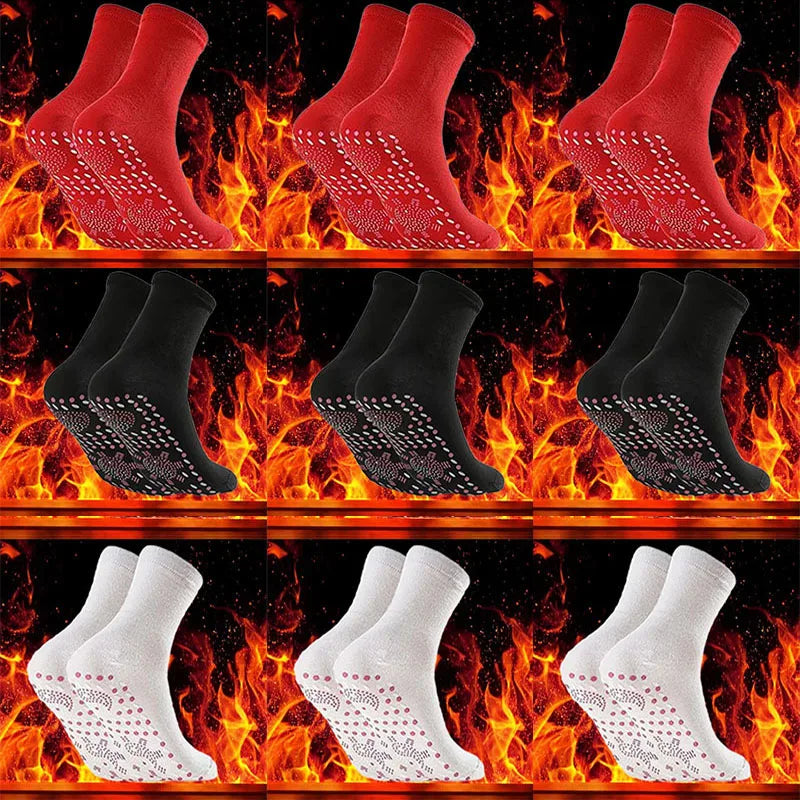 9/6/3/1Pairs Magnetic Socks Self Heating Therapy Magnetic Therapy Pain Relief Socks Woman Men Self-Heating Socks Oasis Select 9 pairs-mix