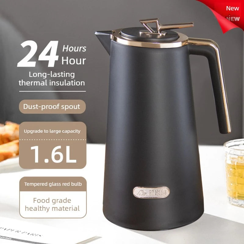Glass Liner Thermal Jug Large Capacity Insulated Hot Water Bottle Vacuum Flask for Home and Office Oasis Select