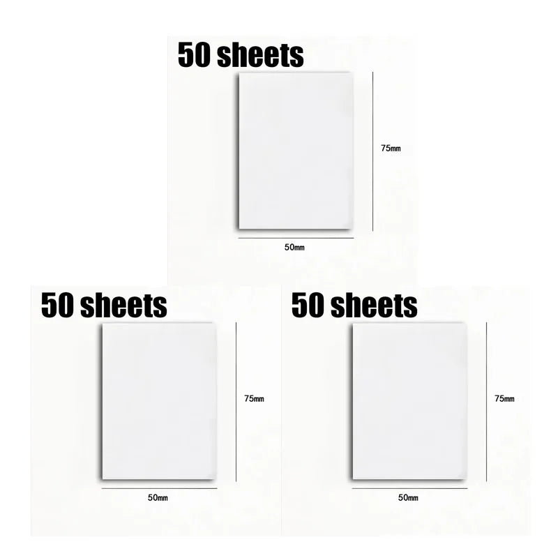 50/250Sheets Transparent Sticky Notes Scrapes Stickers Note Pads Posted It Paper Clear Notepad School Stationery Office Supplies Oasis Select 150sheets Small
