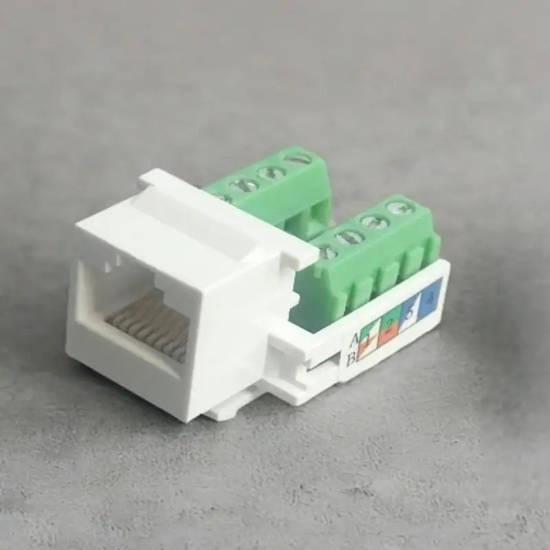 RJ45 CAT6 Shielded Panel Mount Network Socket Module | 1–2 Pack