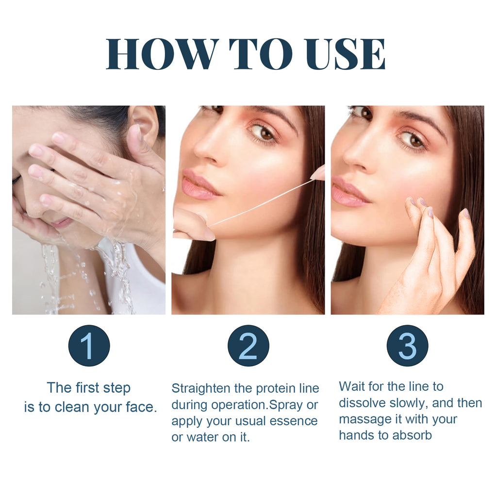 Eelhoe 60pcs Collagen Protein Thread Serum – No-Needle Filler Collagen Face Serum Oasis Select