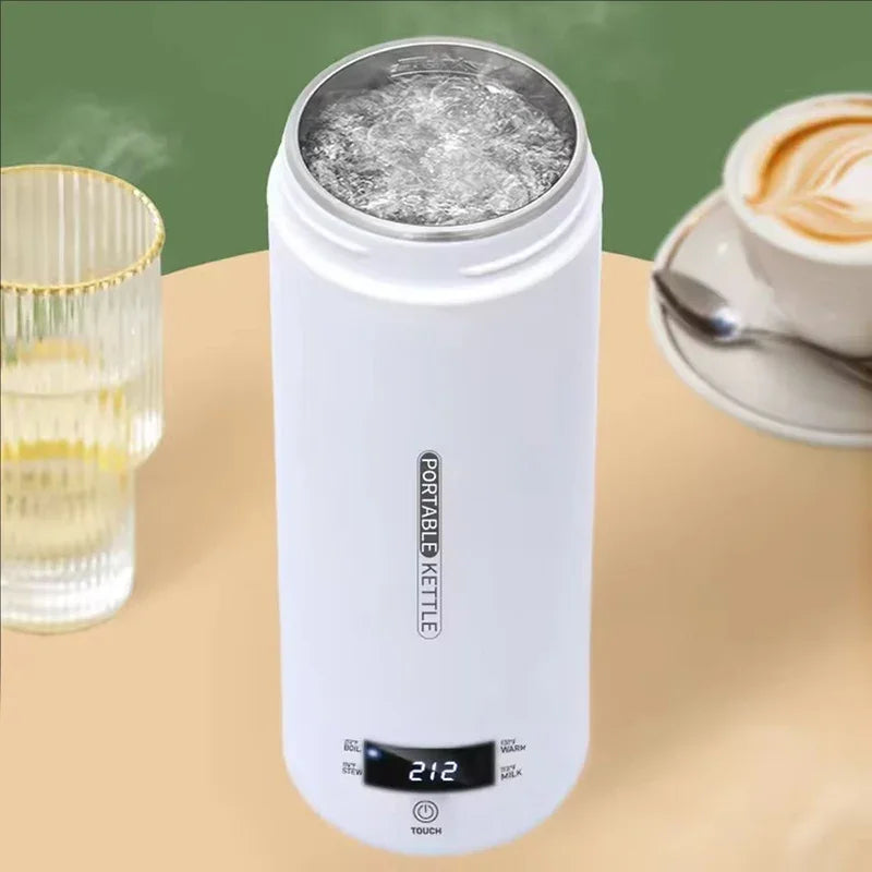 4 Temperature Electric Heating Kettle Leakproof Portable Fast Water Boiling Thermos Bottle Portable 220V 110V Hot Water Cup Oasis Select