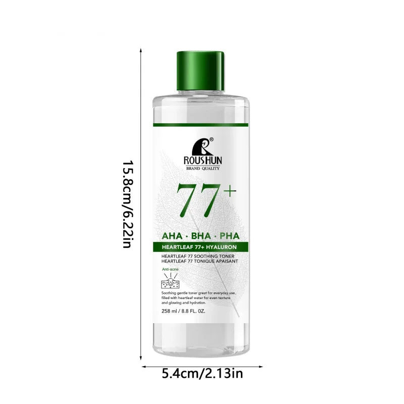 ROUSHUN AHA BHA PHA 77+ Toner 258ml – Hydrating Facial Lotion