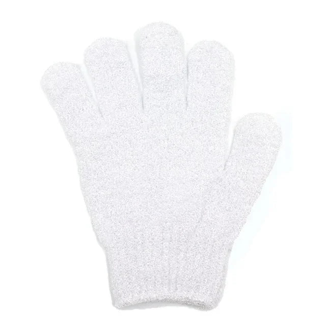1pcs Bath for Peeling Exfoliating Mitt Glove Scrub Gloves Resistance Wash Skin Moisturizing SPA Foam Body Massage Sponge Oasis Select White-1pc
