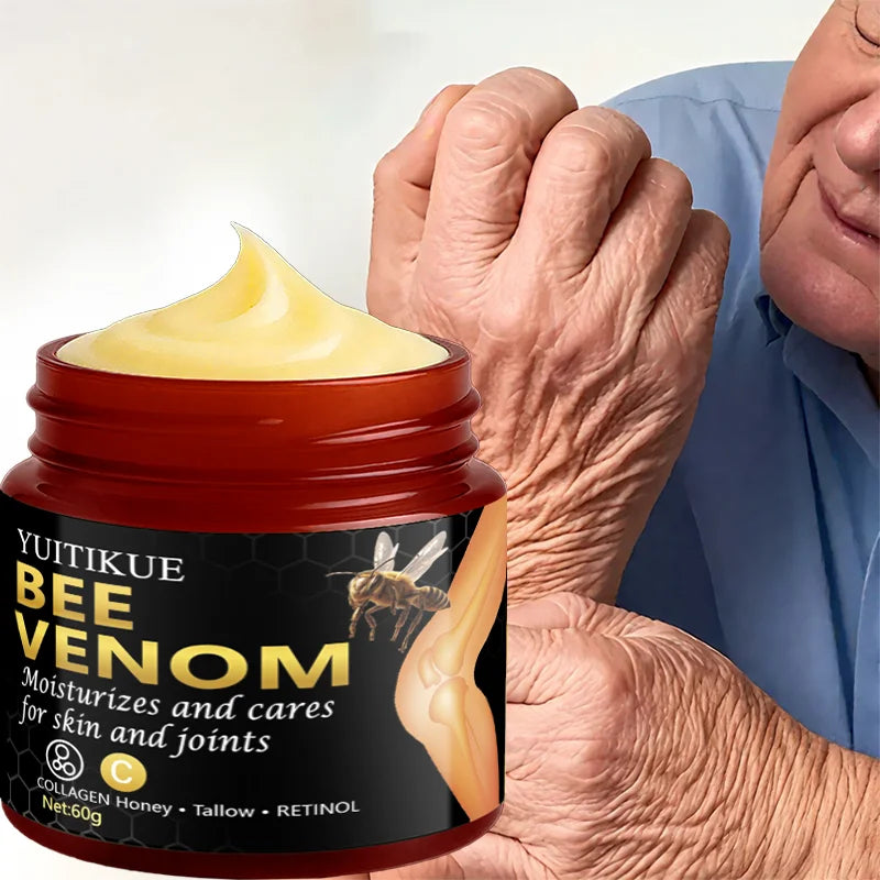 YUITIKUE Bee Venom Joint Cream 60g - Moisturizes Joints & Skin, Easy Absorption, Soothes Discomfort Oasis Select