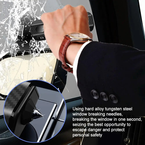 Multi-functional Auto Parking Number 2-in-1 Safety Window Breaker Interior Phone Number Car Decoration Temporary License Plate Oasis Select