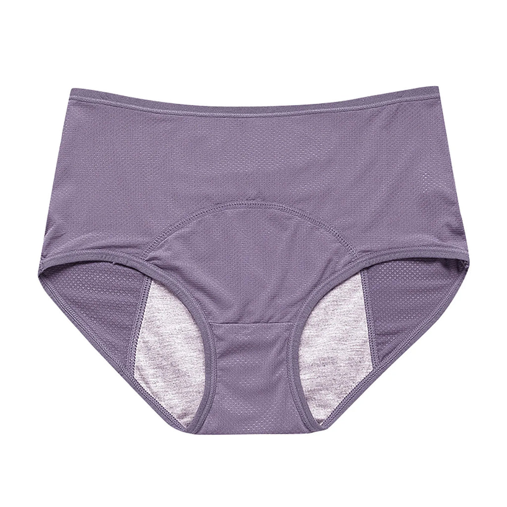 Women's Period Panties – Leak-Proof Cotton Mid-Waist Briefs Period Panties Oasis Select Purple 2XL