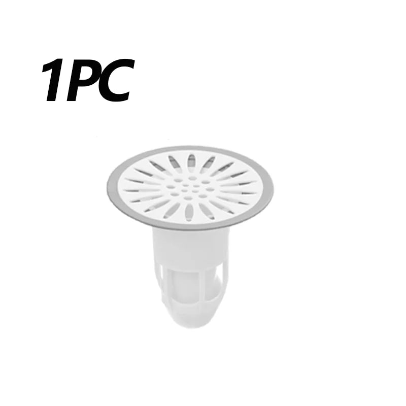 floor drain deodorizer sewer deodorizer gag catcher bathroom sewer filter anti-bug cockroach bathroom toilet sealing plug cover Oasis Select White 1PC