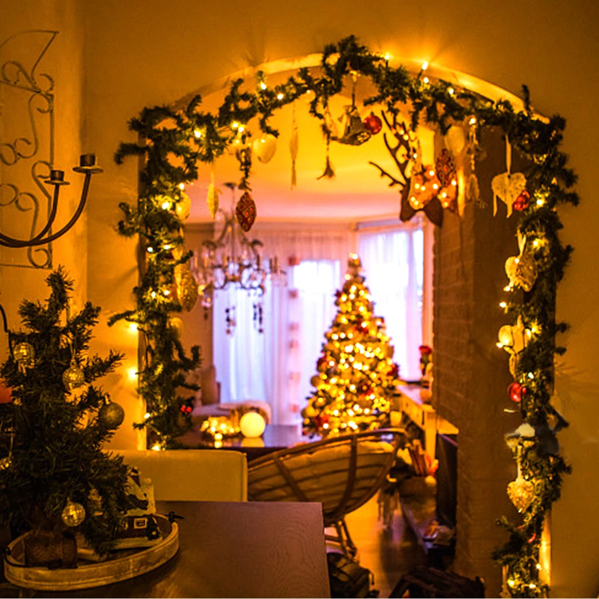10M-100M Led Light String Street Garland Fairy Light 110V 220V Waterproof Outdoor Garden Party Wedding Christmas Decoration Lamp Oasis Select