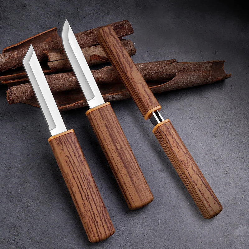 Dragon And Phoenix Double Knife Stainless Steel Mandarin Duck Knife Portable Portable High Hardness Multifunctional Fruit Knife Oasis Select