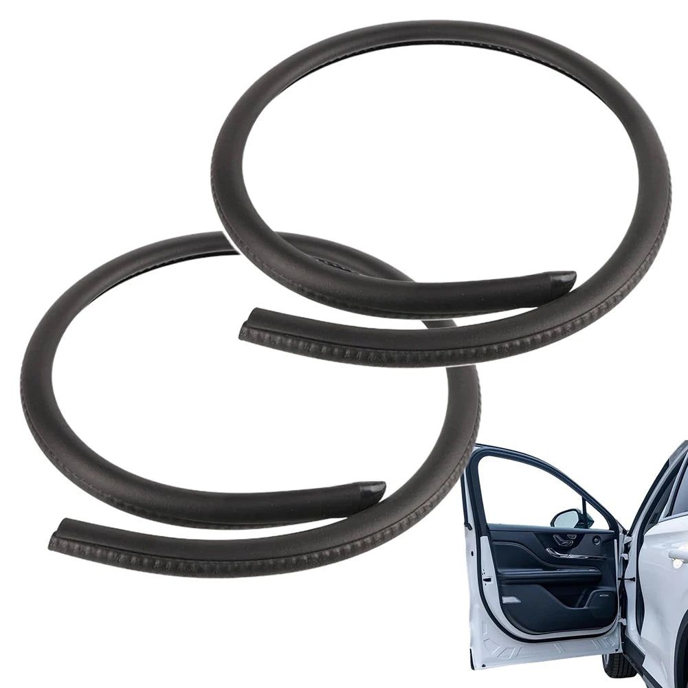 Vecligt EPDM Car Door Weatherstrip Seal Strip – 2m Pair