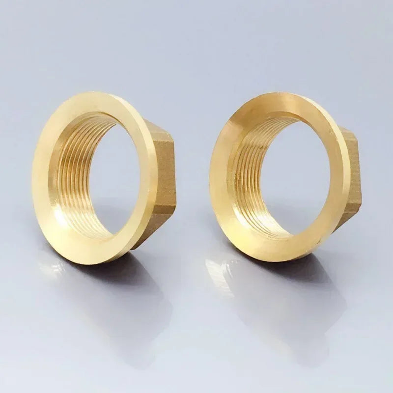Copper Kitchen Sink Cold Hot Faucet Accessories Base Fixed Foot Screw Nut Water Tap Pipe Connector for Bathroom Kitchen Hardware Oasis Select