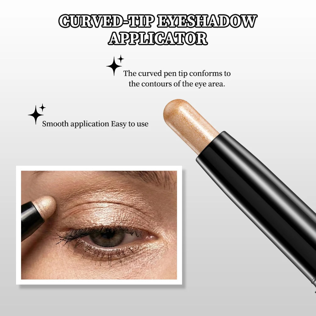 QiBest Glitter Eyeshadow Stick – Shimmer Highlighter & Liner