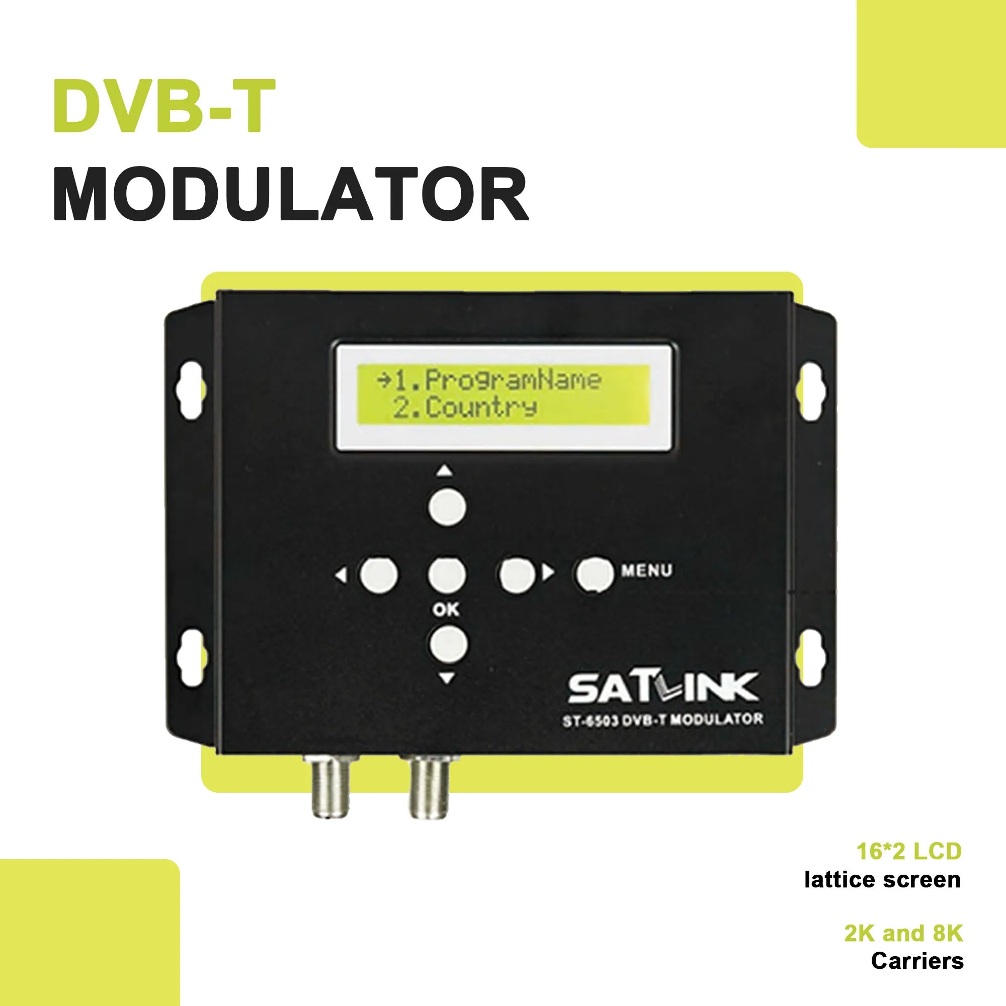 HD to TDT encoder modulator HD to RF DVB-T DTV modulator CATV self-produced programs SATLINK ST-6503 Oasis Select