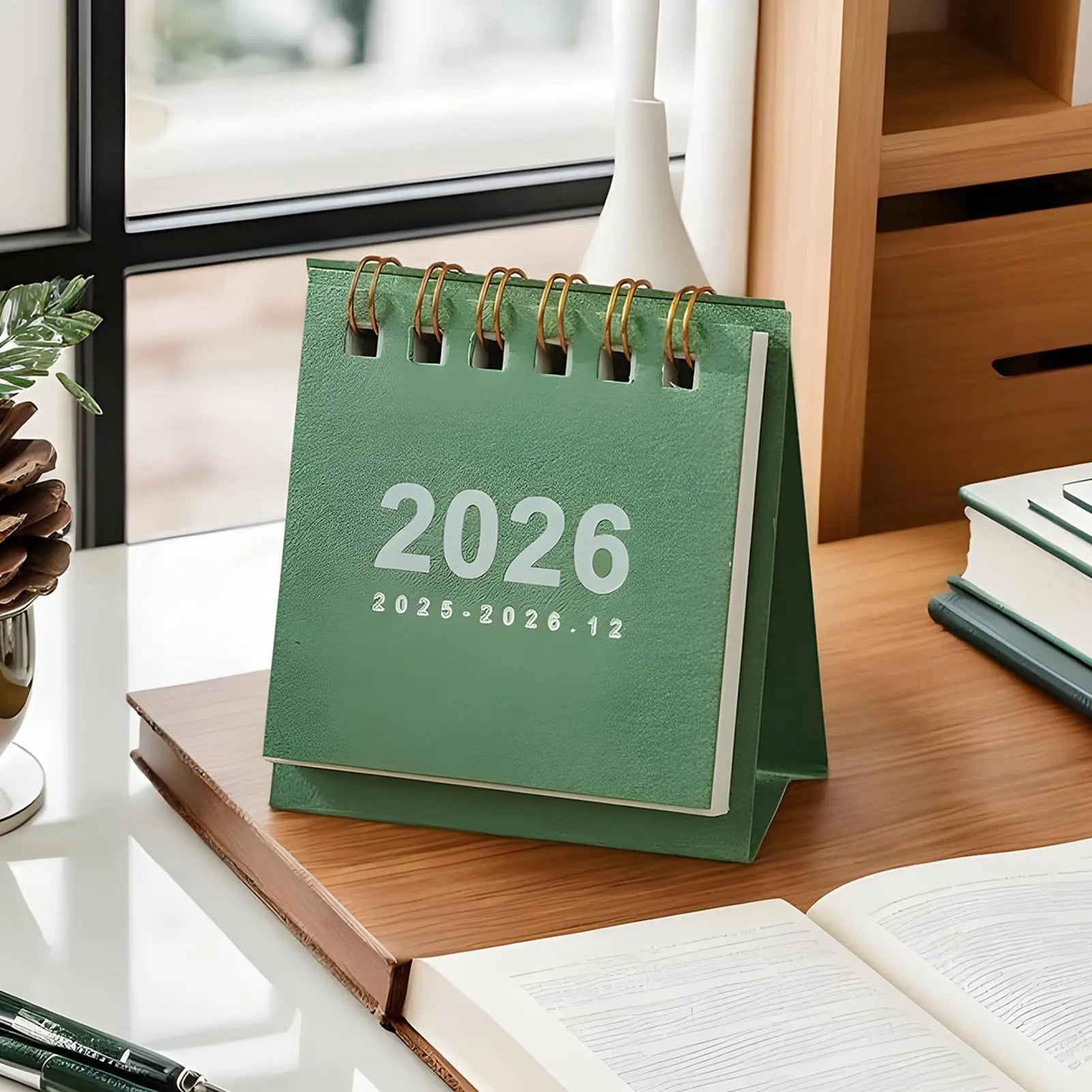 Small Desk Calendar 12 Months Desktop Calendar Daily Scheduler Aesthetic Paper Offices Supplies Yearly Planner for Offices Home Oasis Select