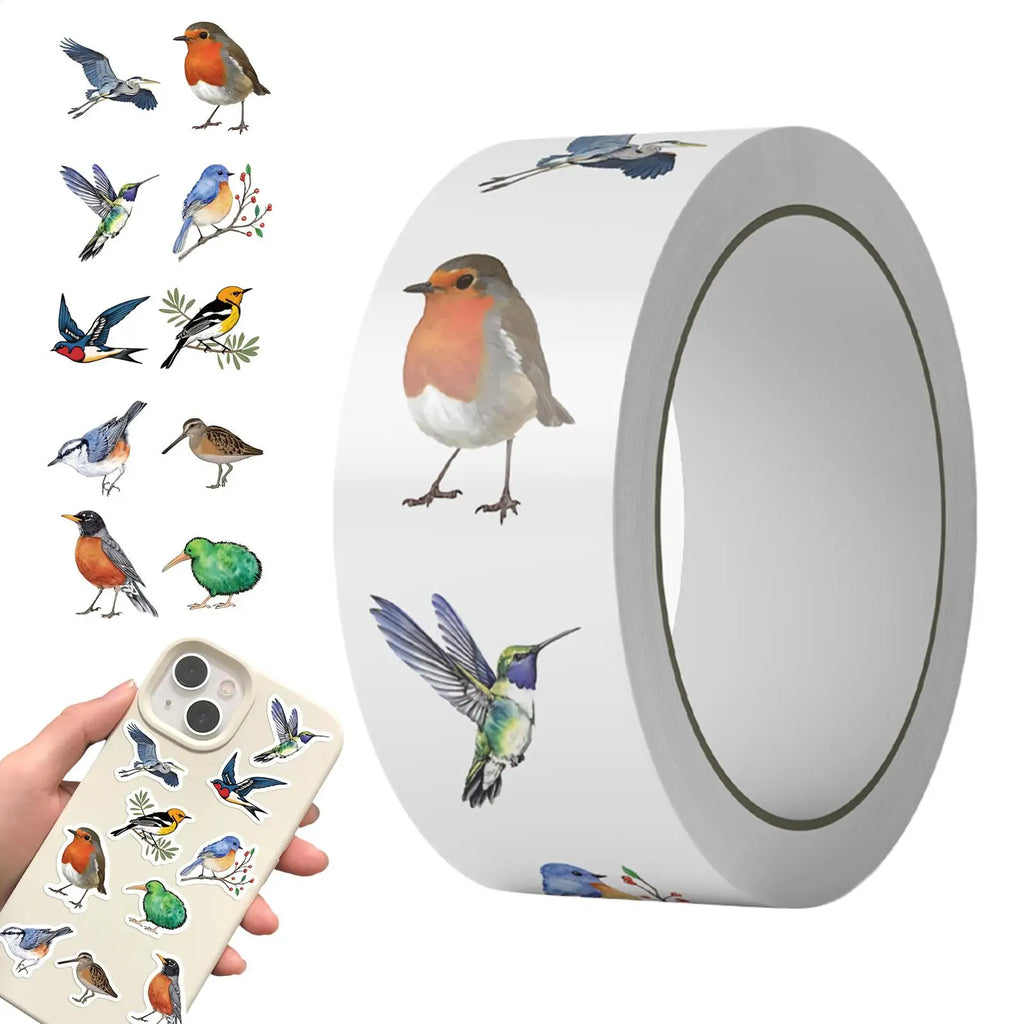 Stickers 500Pcs Cute Colored Birds Cartoon Graffiti Stickers DIY Phone Guitar Laptop Notebook Suitcase Waterproof Stickers Oasis Select