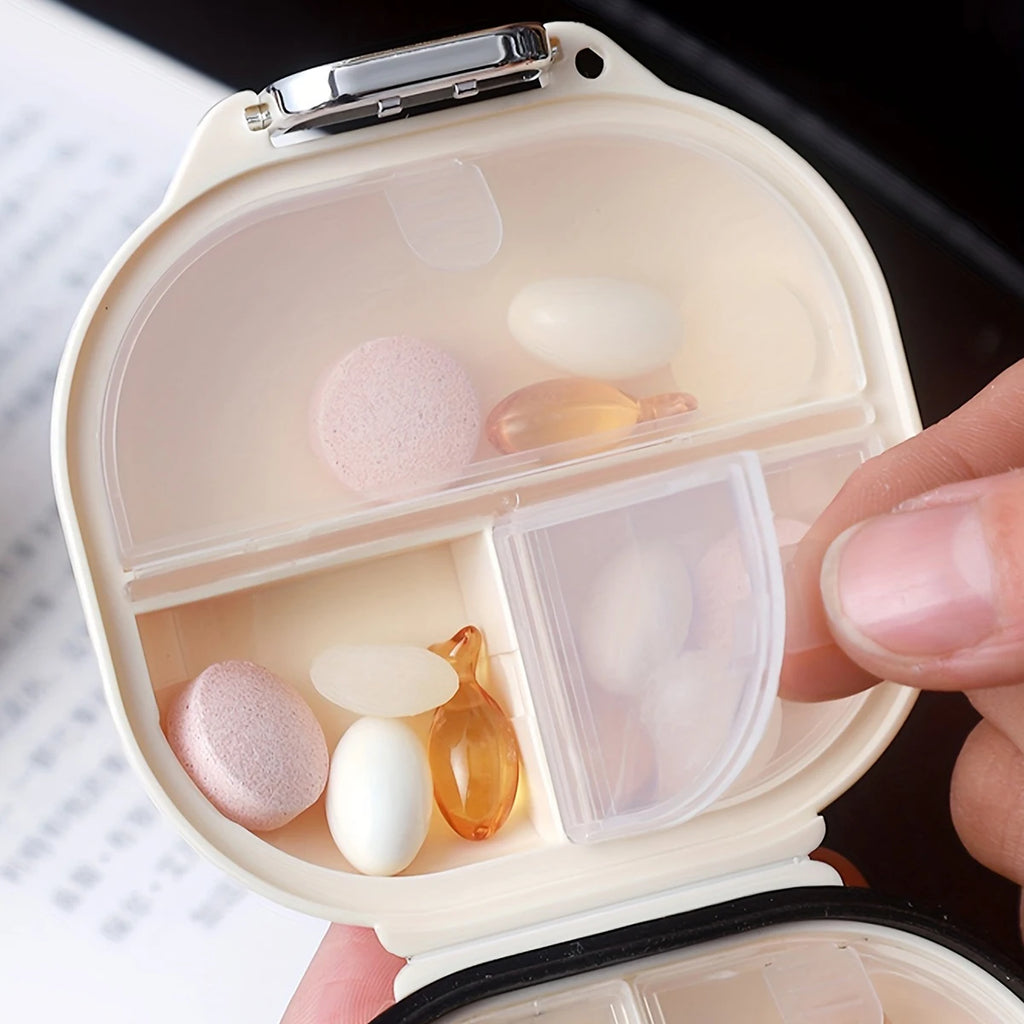 Portable Travel For Seven Days Multiple Compartments Sealed Pill And Tablet Storage Box Oasis Select