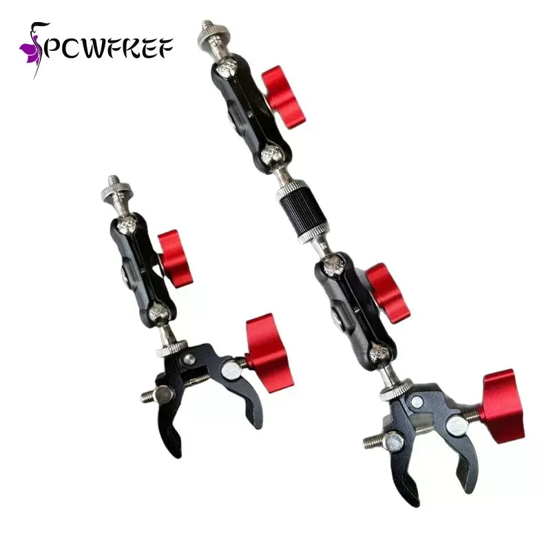Camera Super Clamp & Double Ball Head Magic Arm Mount Kit