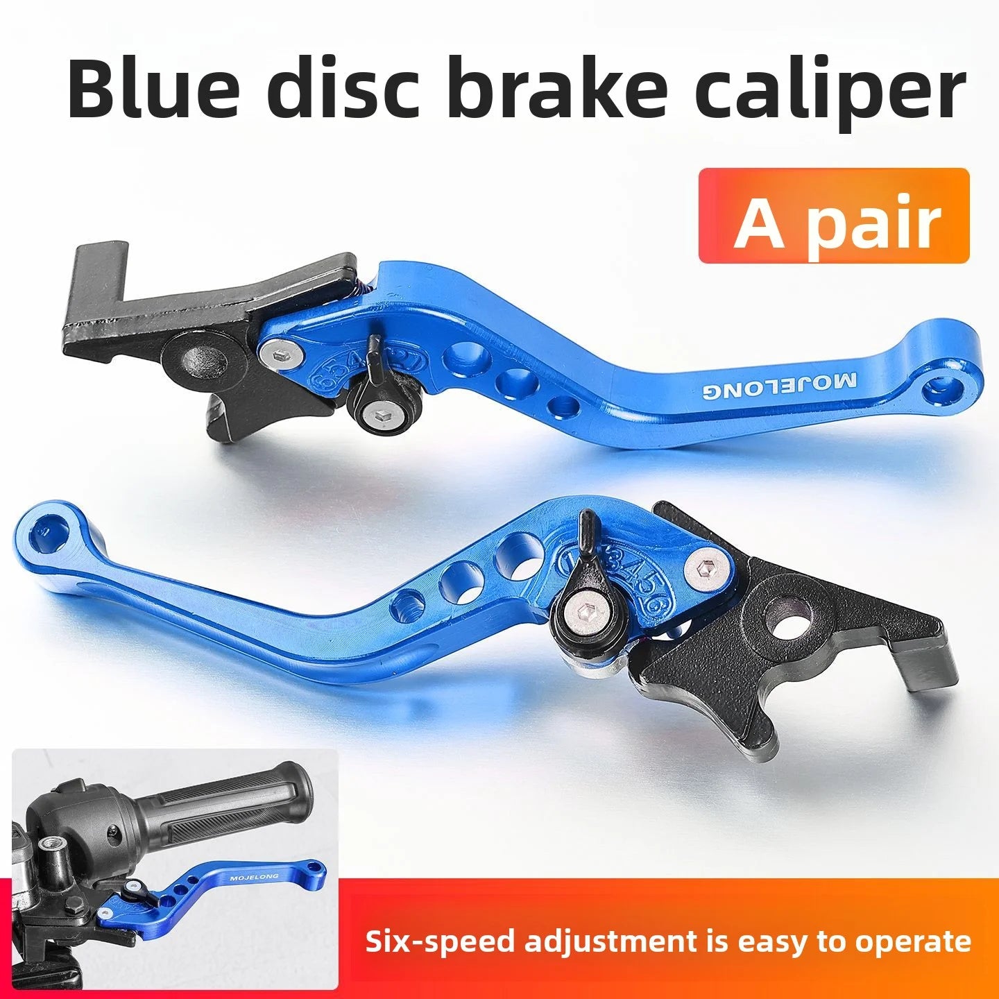 Brake handle, motorcycle modification handle, disc brake horn handle, handlebar, pull rod brake lever Oasis Select Blue