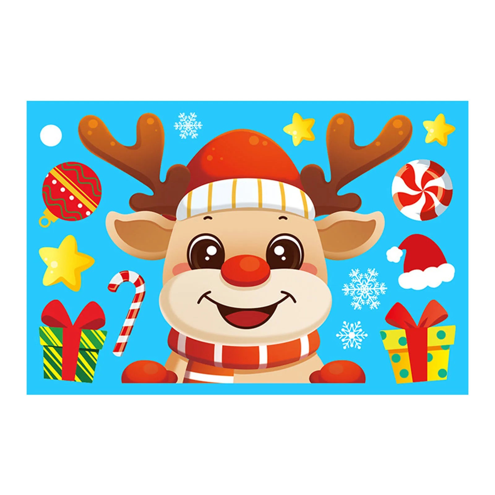 Christmas Electrostatic Window Stickers – Santa & Reindeer
