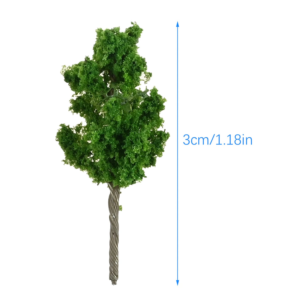 100Pcs Miniature Trees for Architectural Models,Three-dimensional Models,height 3.6cm Fits for Decoration Desktops,Living Rooms Oasis Select
